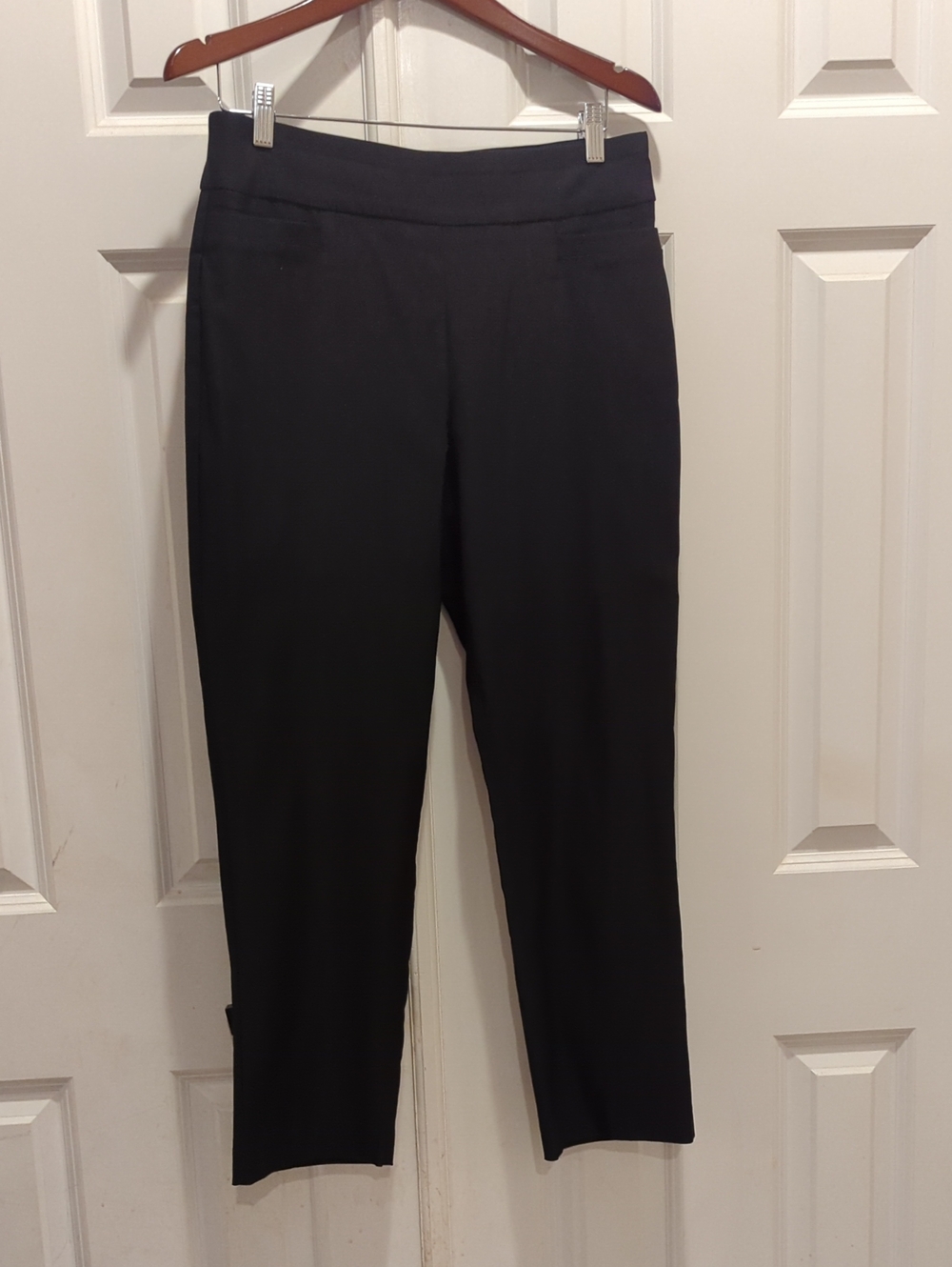 Kim Rogers Black Cropped Slim Ankle Pants